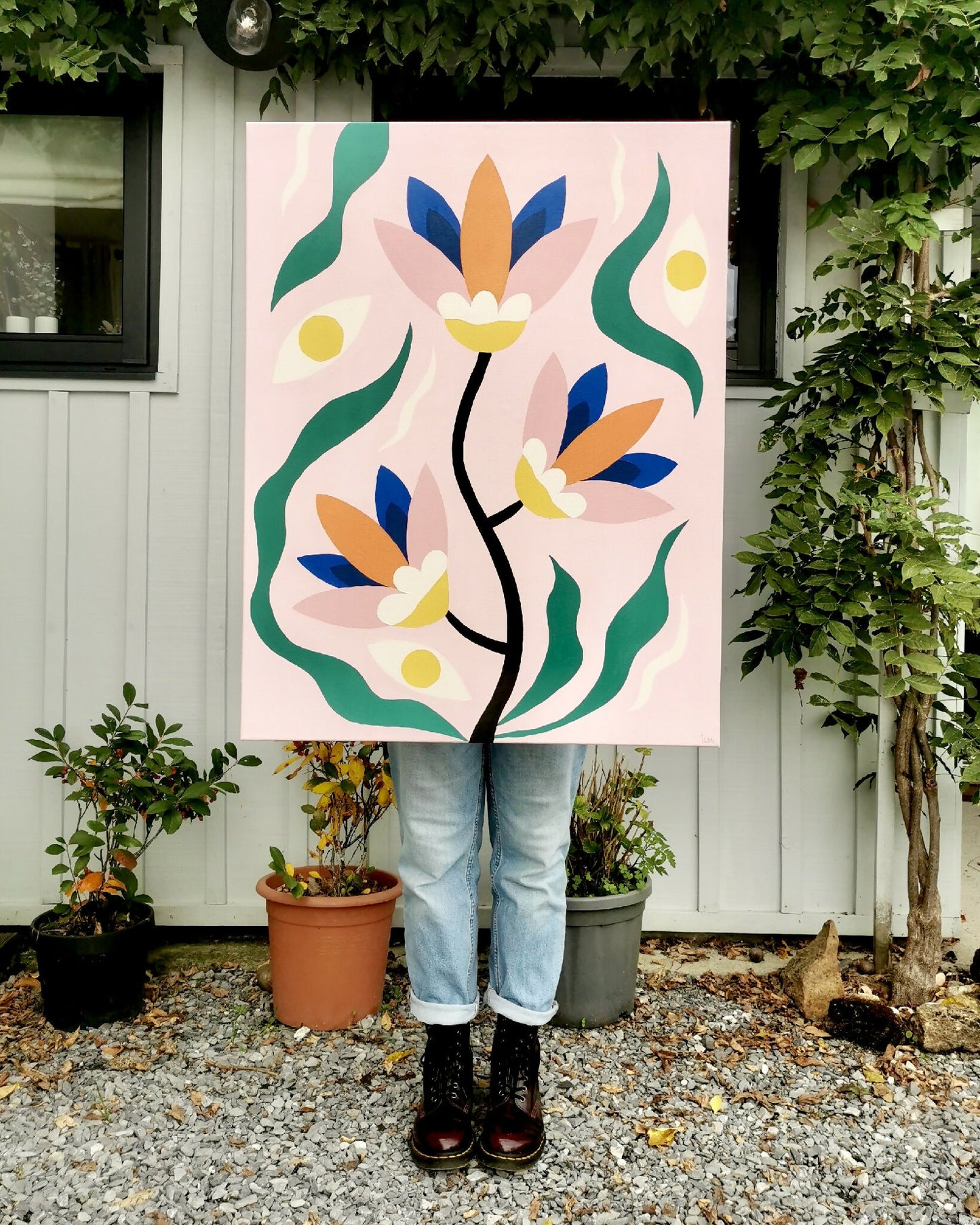Peinture acrylique « Ça pousse ! »