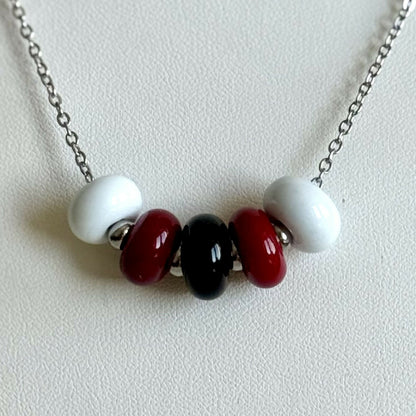 Collier - Harmonie Minuit - Perles en verre de Murano