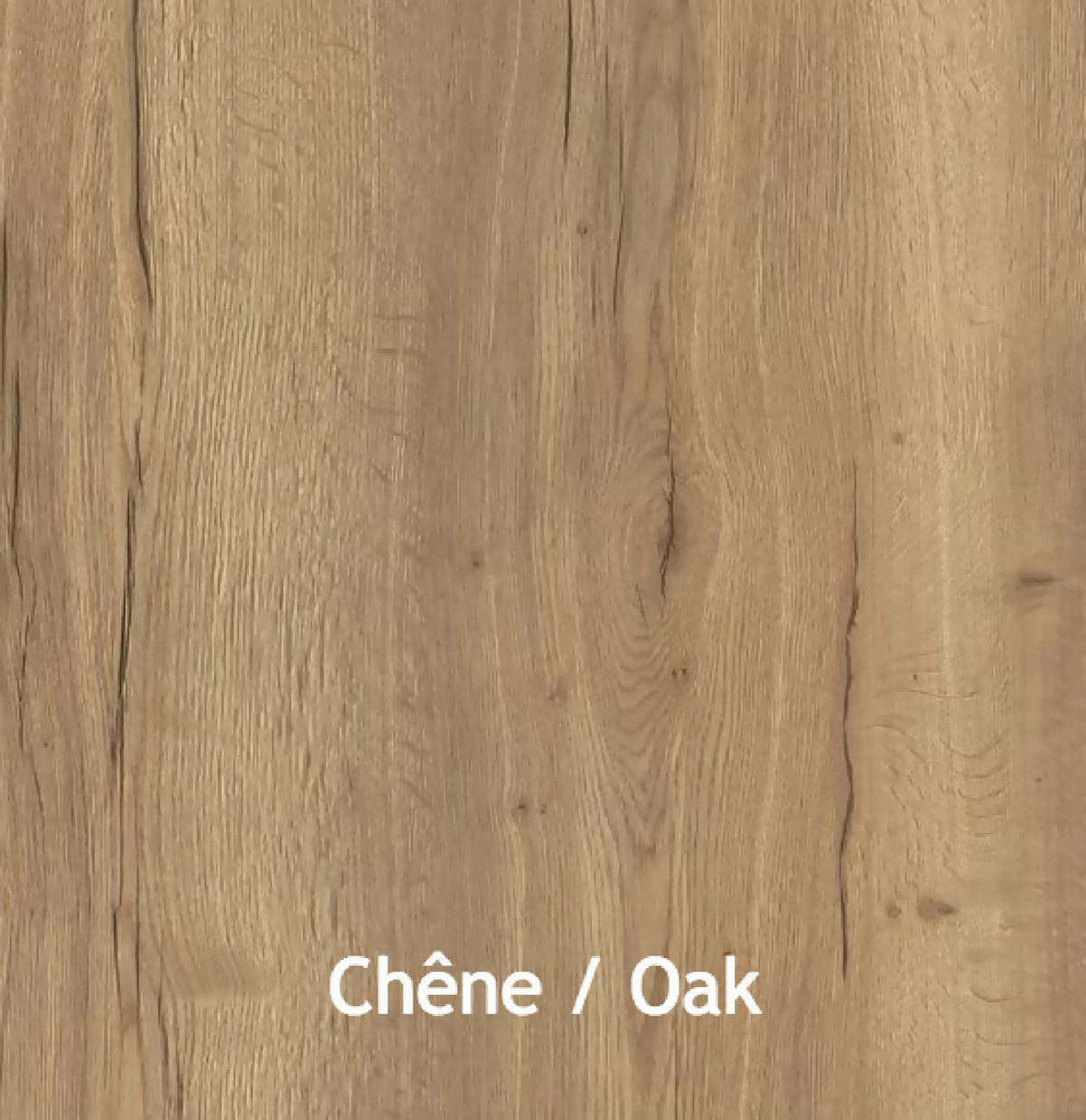 Planche en bois de chêne clair, veinage visible