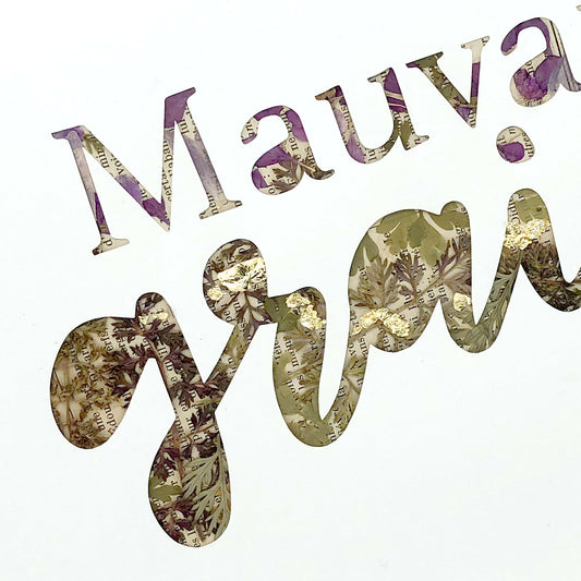 Tableau - Mauvaise graine - A4 - plantes séchés