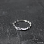 Alliance maä en argent massif 925 recyclé, modèle nid, inspiration de la nature bijoux écologique fait main en France, mariage éthique