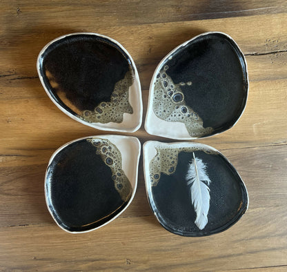 assiette en ceramique artisanat francais local gres vaisselle fait-main