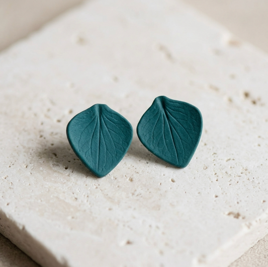 Clous d'oreille en porcelaine colorée Marie Courtillat