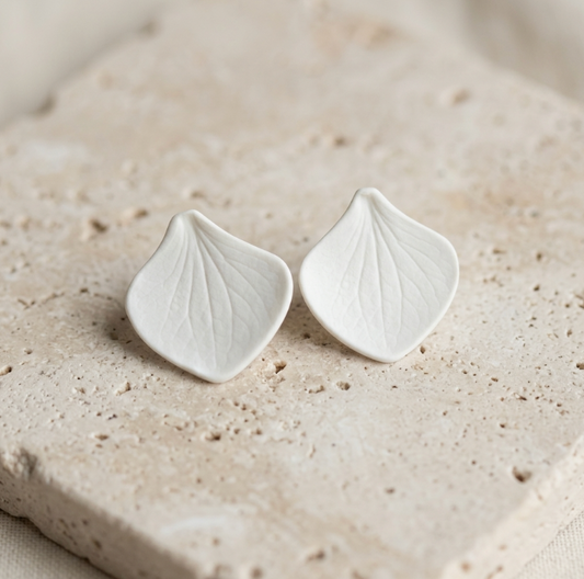 Clous d'oreille en porcelaine colorée Marie Courtillat