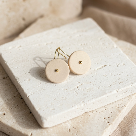 Boucles d'oreille en porcelaine collection Basic pour femme