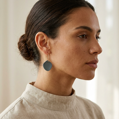 Plain Hortensia collection hoop earrings for women