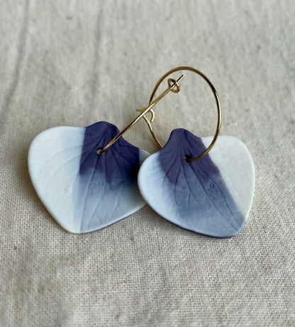 Boucles d'oreilles créoles réalisées à la main en France