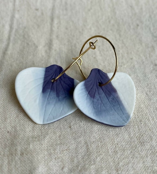 Boucles d'oreilles créoles réalisées à la main en France