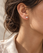 Puce boule mate en argent massif sans nickel