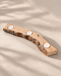 Candle holder / Rustic candle stand in solid ash wood