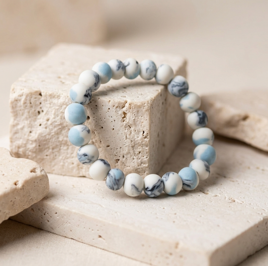 Bracelet en perles de porcelaine pour femme collection Contrast