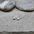 boucles d'oreille bulle en argent massif recyclé maa bijoux