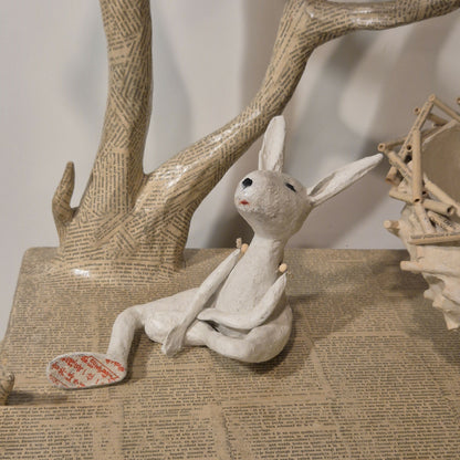 Sculpture - Le lapin blanc