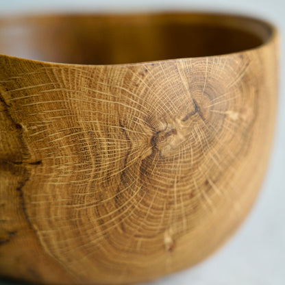 Bol en bois fait-main - Onde tannée