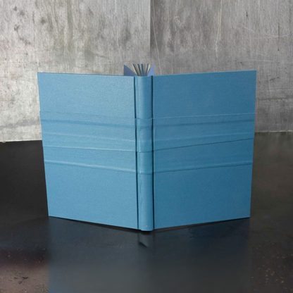 Monochrome bleu, carnet ou livre d'or
