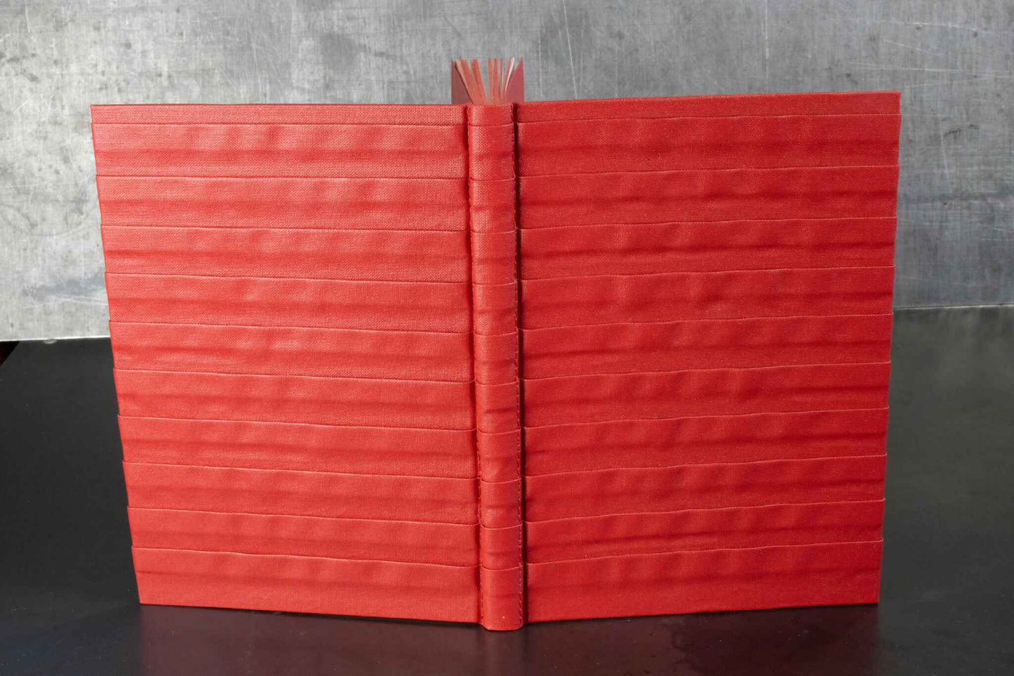 Monochrome rouge reliefs, carnet ou livre d'or