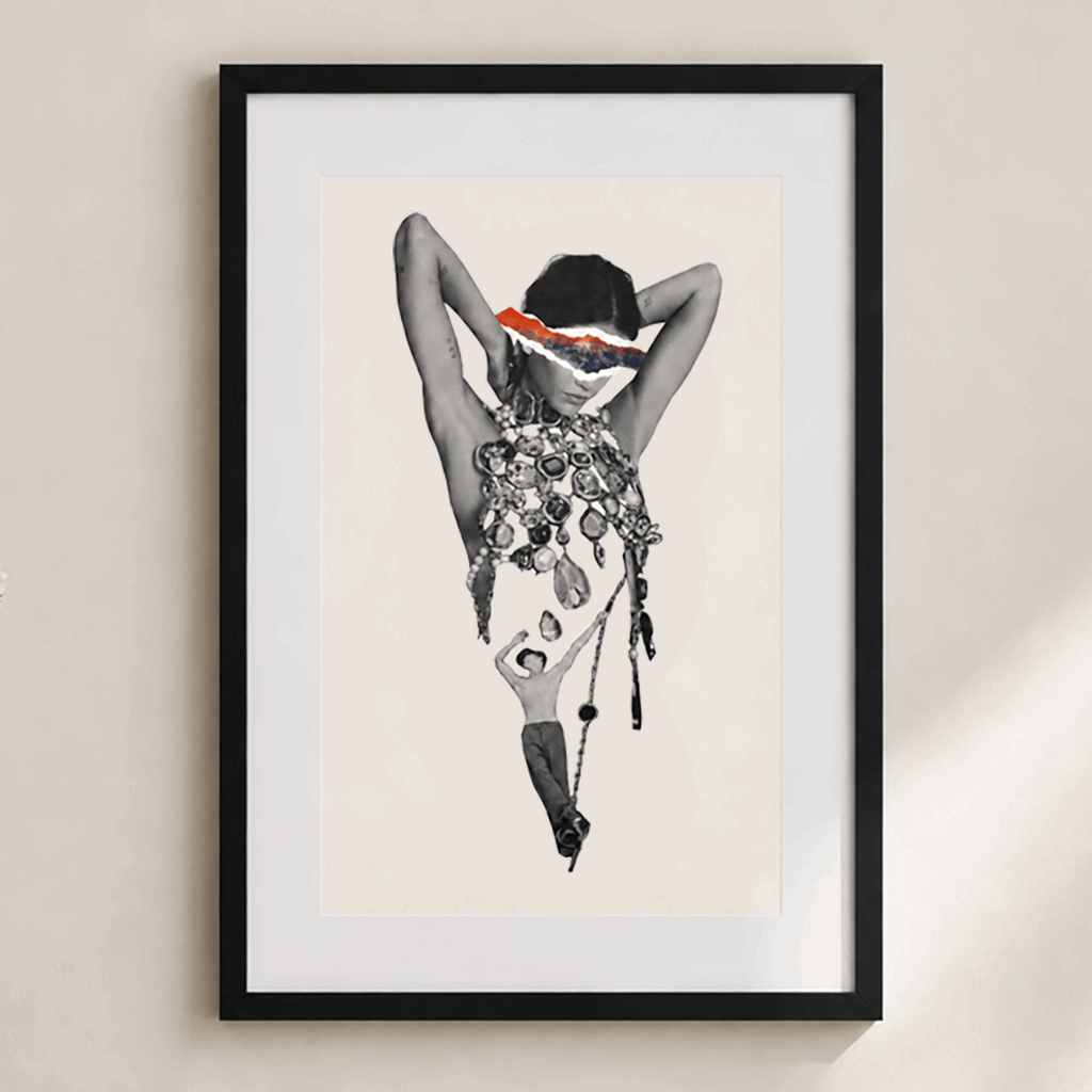 Collage analogique – Œuvre originale – Out of your reach