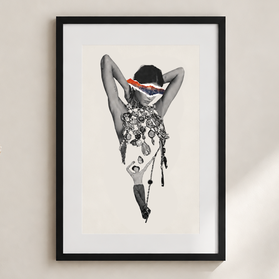 Collage analogique – Œuvre originale – Out of your reach