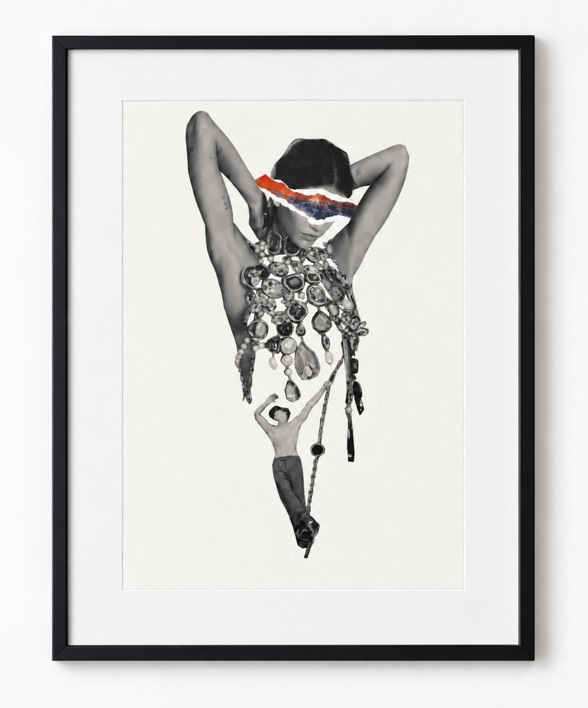Collage analogique – Œuvre originale – Out of your reach