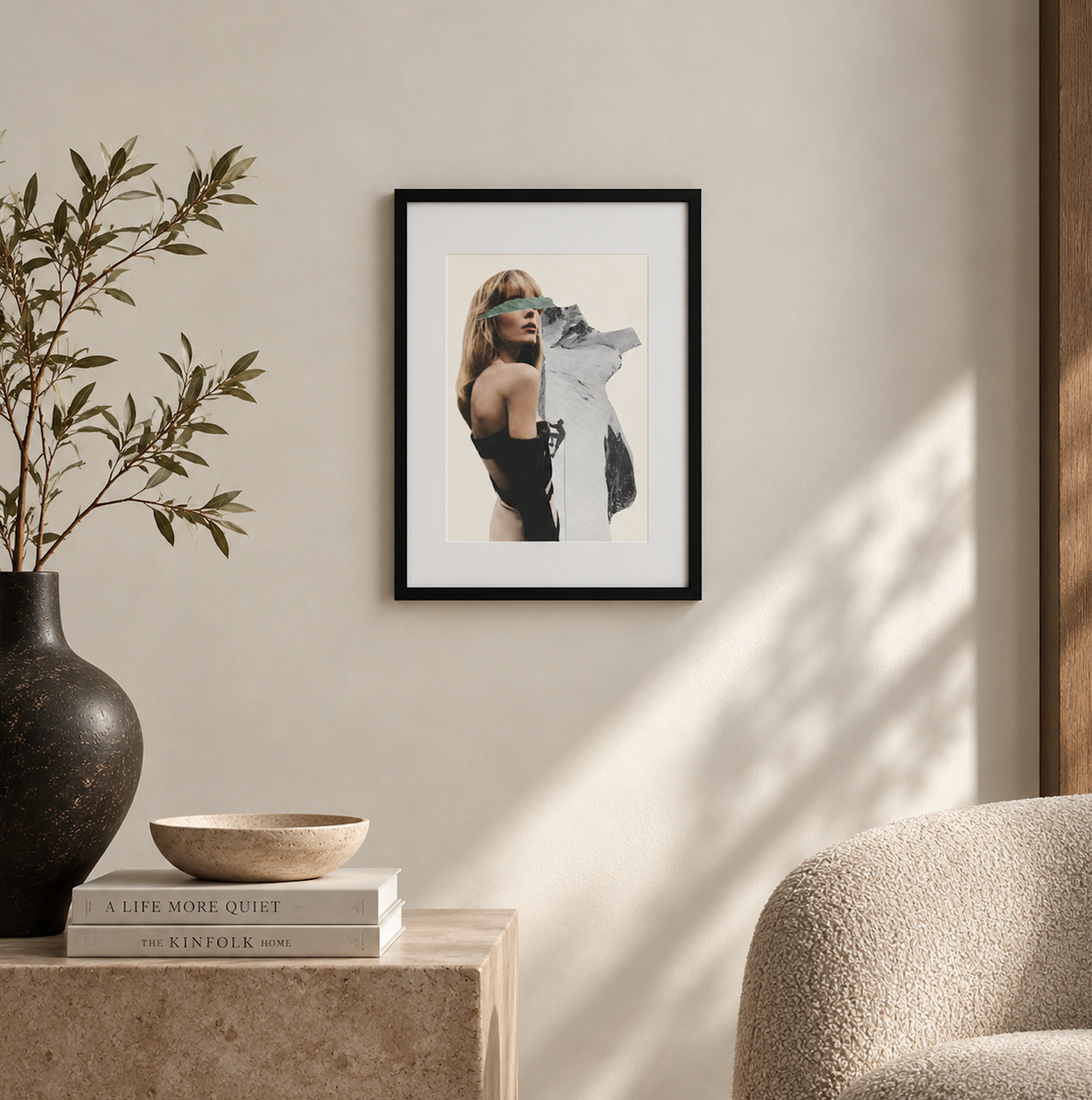Collage analogique – Œuvre originale – Climb Me If You Dare