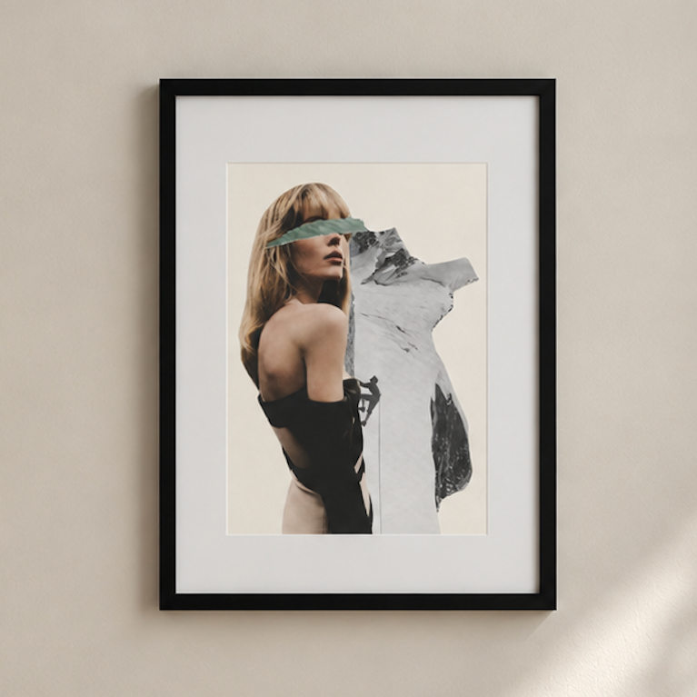 Collage analogique – Œuvre originale – Climb Me If You Dare