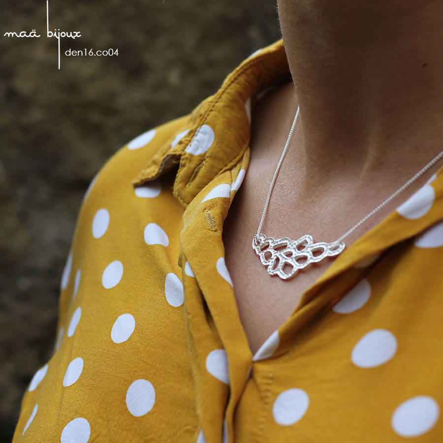 maa bijoux - collier dentelle en argent massif recyclé, bijoux made in france by marielle debethune - den16.co04