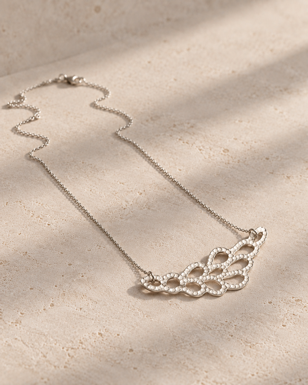 Collier Dentelle horizontale en argent massif 925