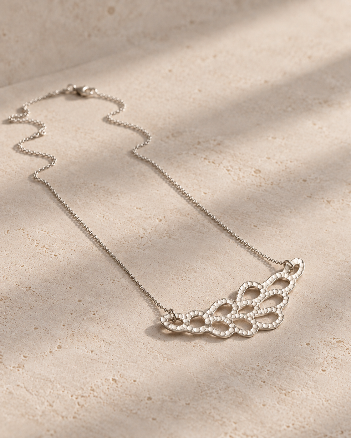 Collier Dentelle horizontale en argent massif 925