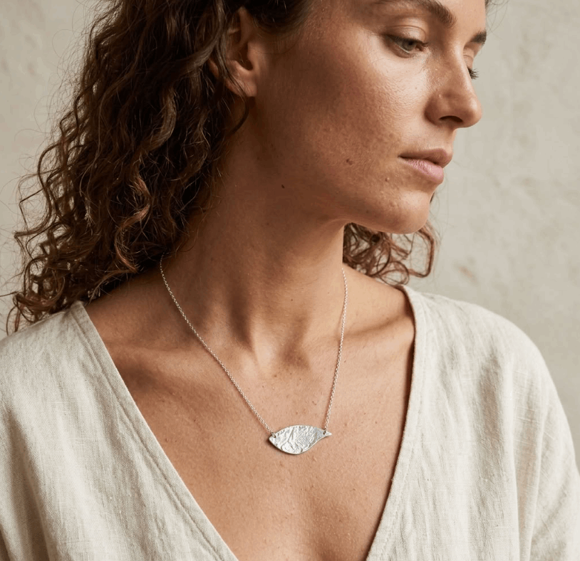 Collier "Pétale" en argent