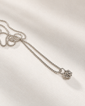 Collier bulle minimaliste en argent massif