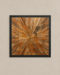 Convergence - straw marquetry panel