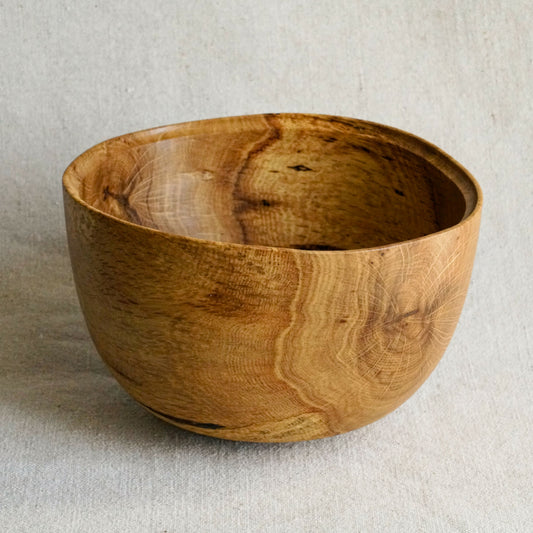 Bol en bois fait-main - Onde tannée