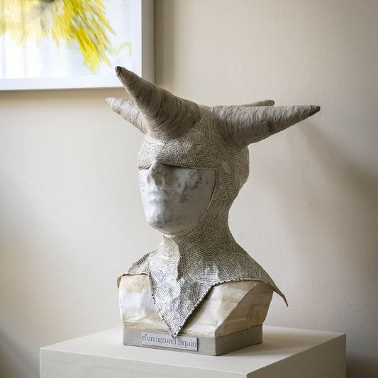 Sculpture - Buste du fou "d'un naturel taquin"
