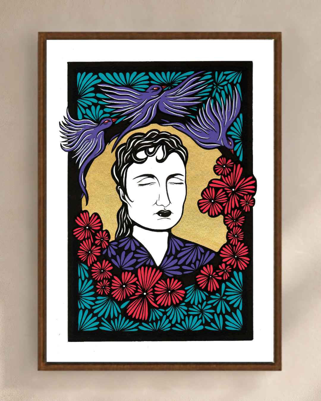 Illustration Fran de Diane Painson, mise en scène murale