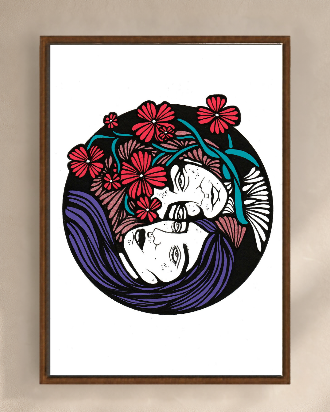 Illustration L'éveil de Diane Painson, mise en scène murale