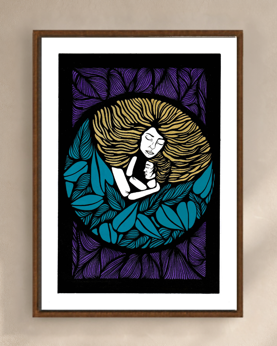 Illustration Love de Diane Painson, mise en scène murale