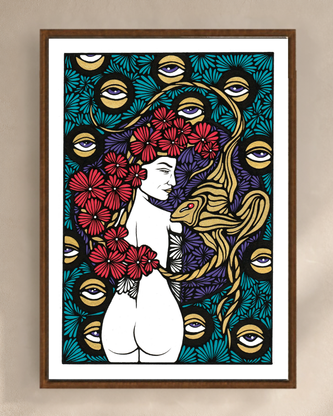 Illustration Transcendance de Diane Painson, mise en scène murale