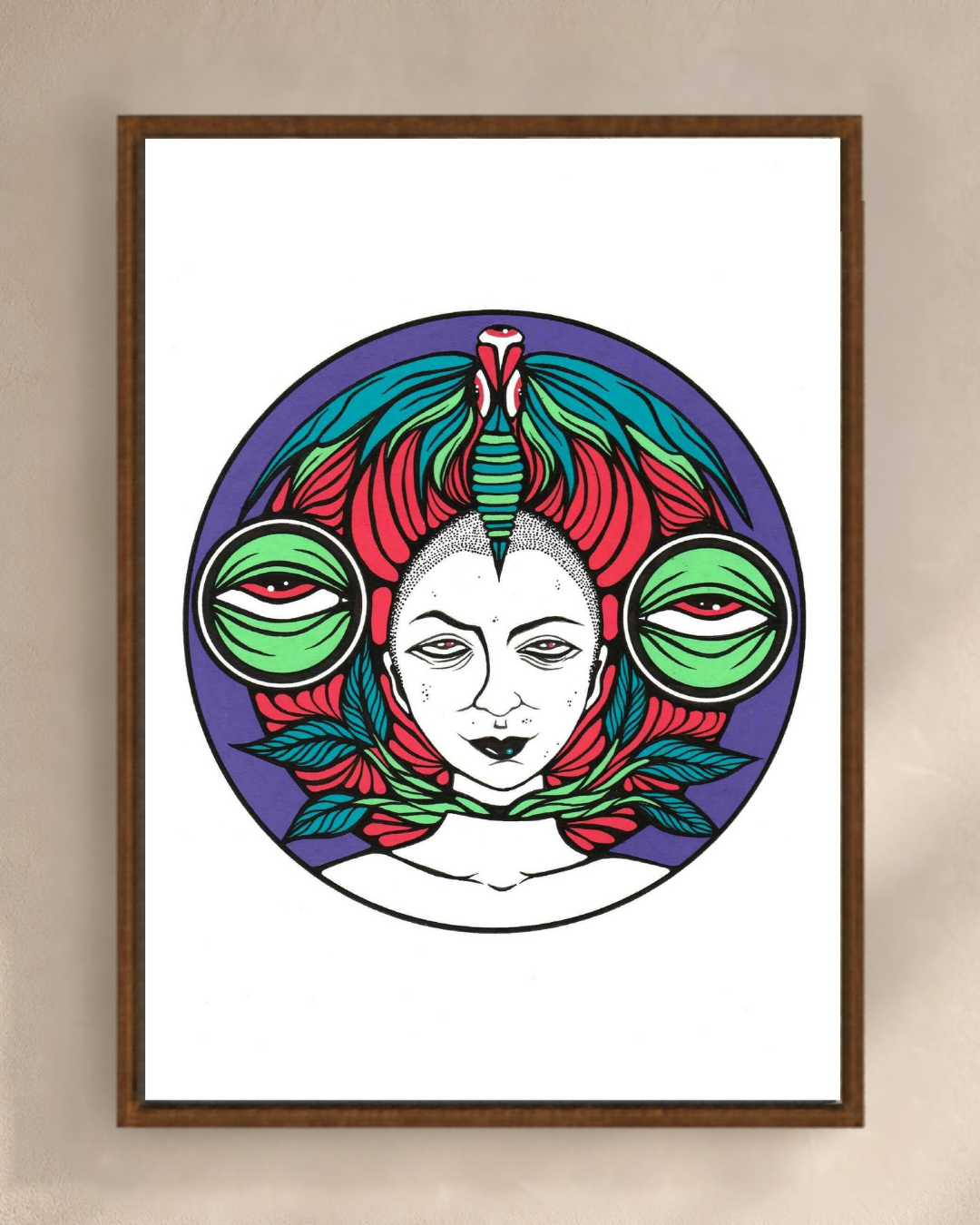 Illustration Wild de Diane Painson, mise en scène murale