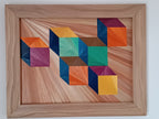 tableau en marqueterie de paille