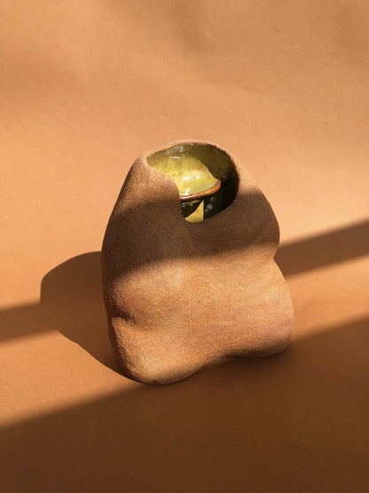 diffuseur encens huiles essentielles fait-main ceramique travail artisanal artiste francaise