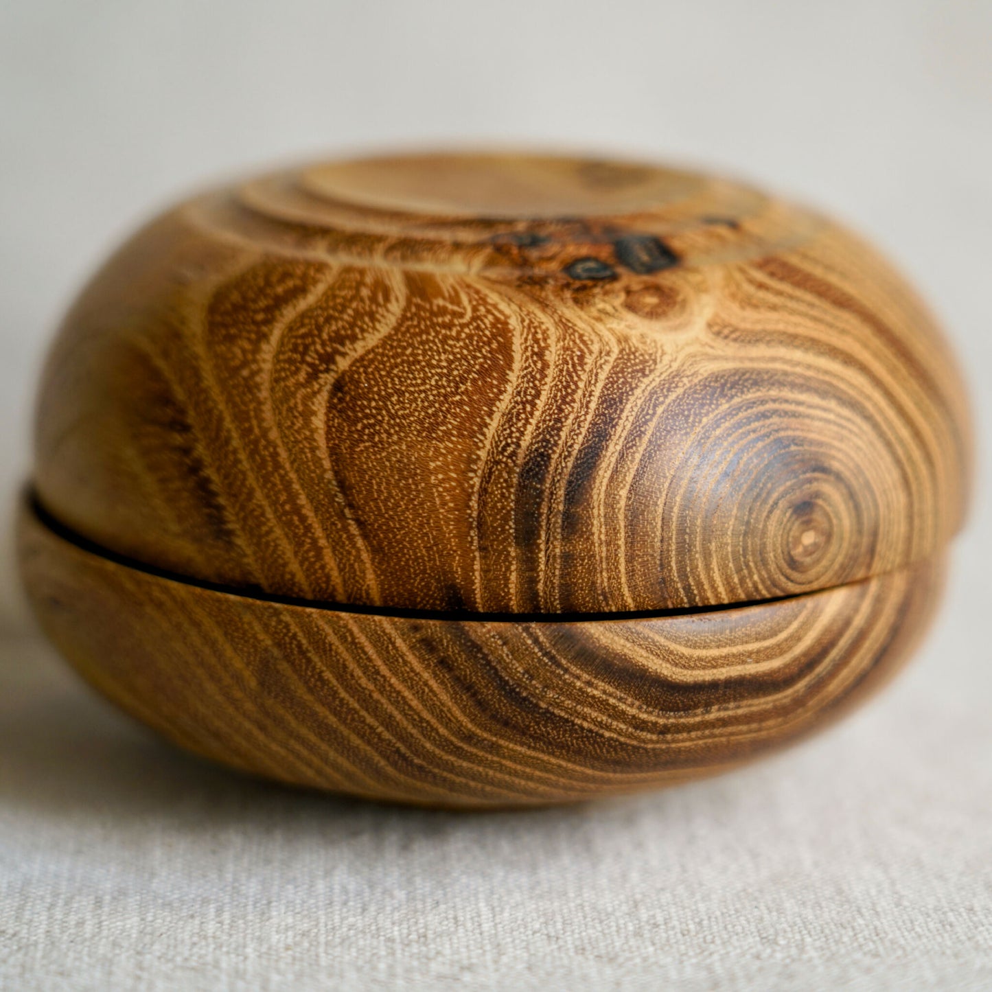 Coupelles en bois fait-main - Double cœur