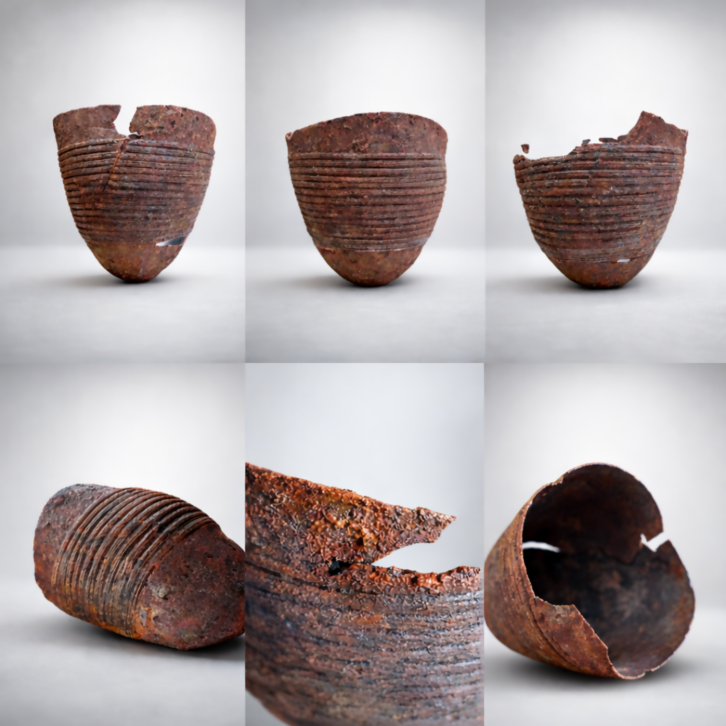 Vase en bois - Tesson strié