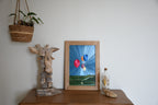 tableau en marqueterie de paille