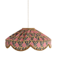 Suspension "Cosette" en Tissu Floral Goa - Abat-jour Festonné Style Vintage Made in France