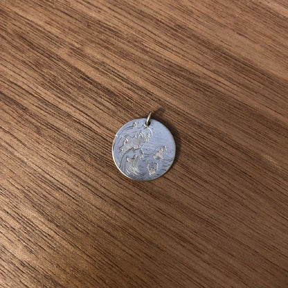 Médaille Vague - Argent 925