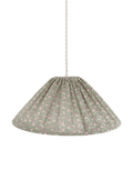 Suspension conique en tissu vert à motif de petits hérissons