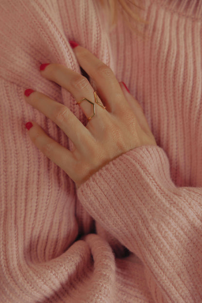 Bague Bijou d'oreille Dualité Large Vermeil