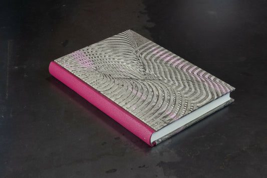 Carnet dos cuir série papiers à la colle