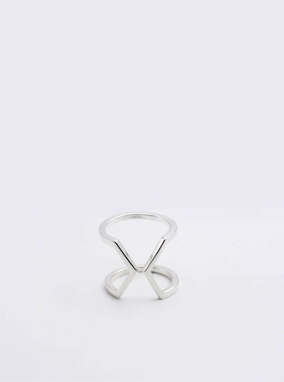 Bague Bijou d'Oreille Dualité Large Argent