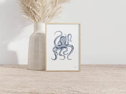 Illustration originale artiste francaise fait-main affiche Poster A4